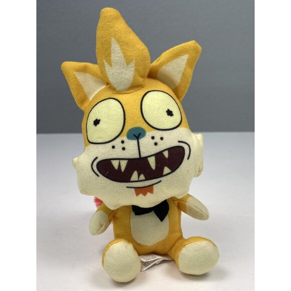 2020 Rick and Morty 9" Yellow Plush Stuffed SQUANCHY Toy Factory Adult Swim EUC - Picture 1 of 5